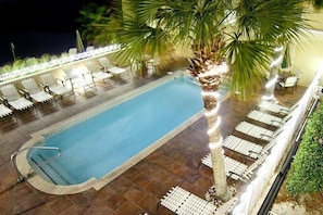 Hotel Pool at Night