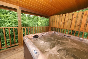 Hot Tub on Private Back Deck