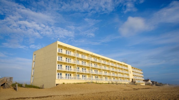 Beach view of building
