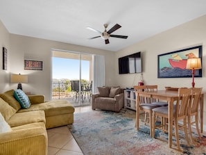 Living Area with Comfortable Seating and TV