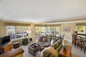 Living Room, Dining Area and Bar Seating