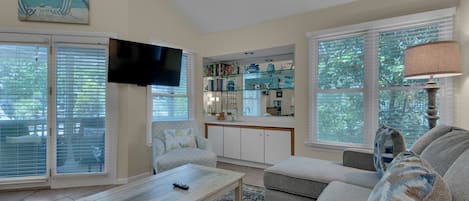 Living Area with Flat Screen TV