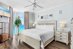 Primary Bedroom with Sunrise and Sunset Views
