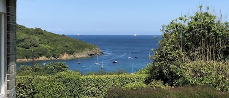 The views from the garden out to sea