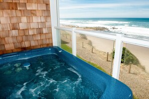 Oceanfront hot tub