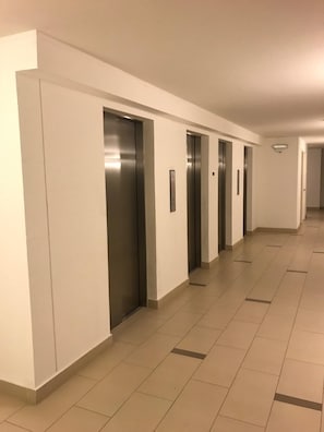 4 elevators for your convenience.