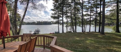 View from the Deck to the water