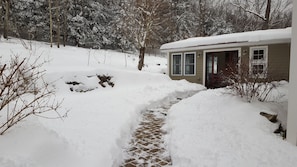 Entrance in winter