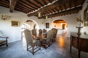 The dining area. Want a private chef to cook for you. Ask us for more info.