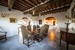 The dining area. Want a private chef to cook for you. Ask us for more info.