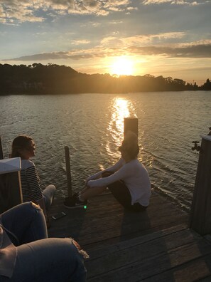 Happy hour on the dock