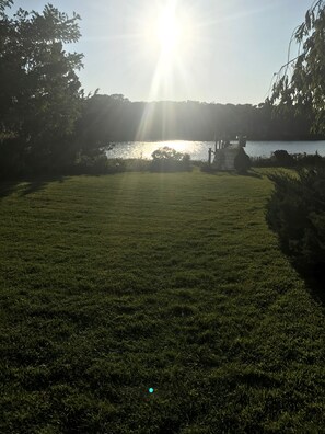 Backyard and dock