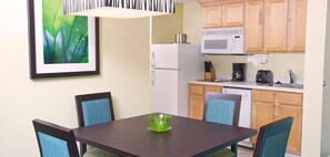 Kitchen and dining area