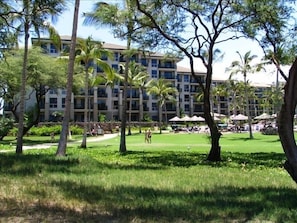 Ocean view of resort