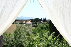 Blick von der Unterkunft