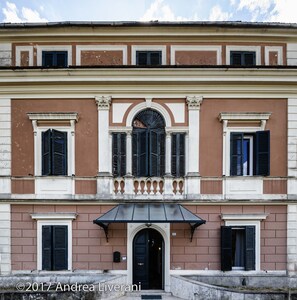 Facade of the villa