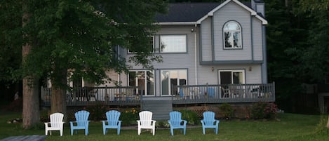 front of house from the dock