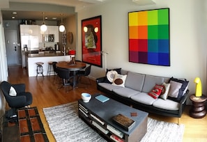 Living Area Facing Kitchen