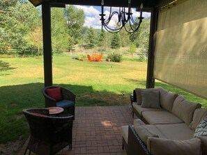 backyard covered porch