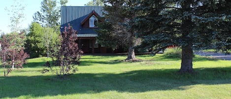 Cabin looking North, 57 miles from West Yellowstone, big yard with parking area