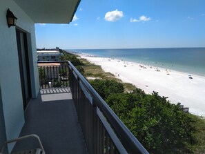 Indian Rocks Beach facing west on the balcony. 