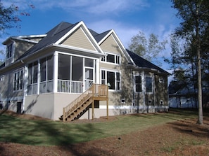 rear of house