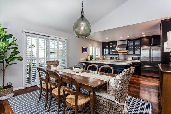 Dining room with second deck