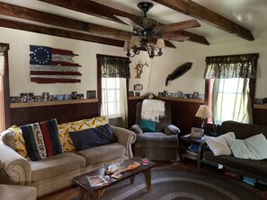 Living room with futon.