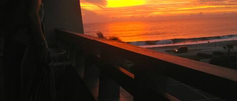 sunrise from the balcony