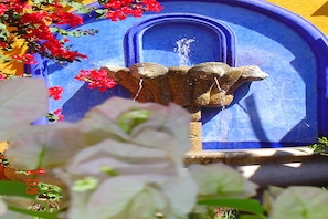 Our courtyard fountain. 