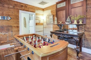 Play some foosball and make a new cocktail at our gorgeous common room