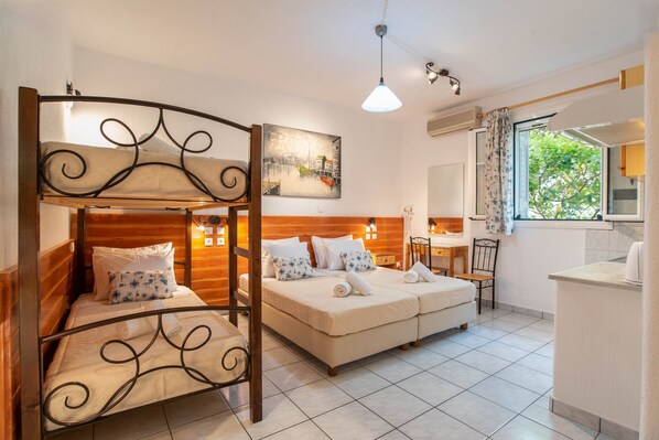 Your private room with toilet, shower, air conditioning, and washing machine.