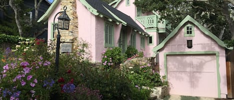 Our Storybook 
Cottage awaits you....two blocks from the Village of Carmel