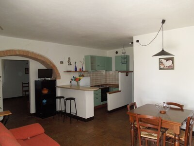 Farmhouse in the hearth of Tuscany: tradition, nature, relax, food & wine.(2b4s)