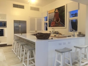 large, open and modern kitchen..new since August 2016