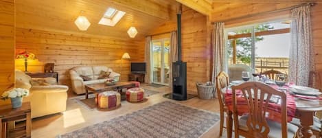 Ground floor: A view from the kitchen of the dining and sitting room