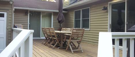 Our Big Deck and Teak Set!