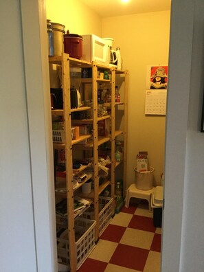 Pantry across from dining area.