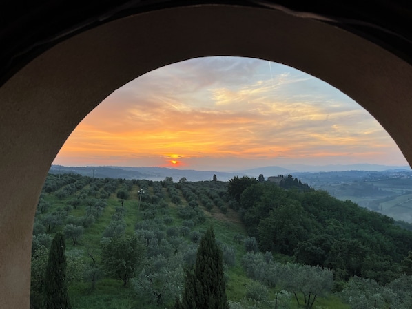Blick von der Unterkunft