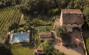 The Farmhouse with pool.