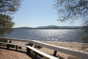 Deck overlooking Private Beach, looking left