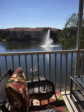 Stunning lakeview from the southwest exposure lanai, Enjoy the Sun!