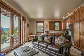 Living room with lots of seating
