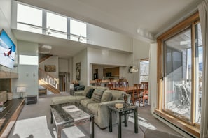 Living room with lots of seating