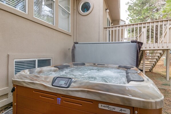 Enjoy your own private hot tub after long day on the mountain