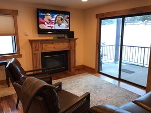 living area with all new furniture and 4k TV! 