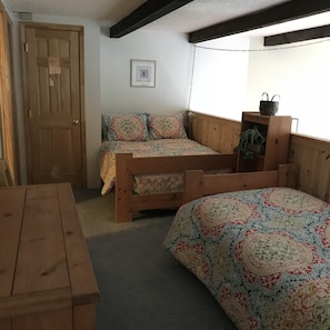 loft with double bed and
single bed