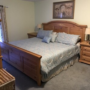 king size bed, new foam mattress