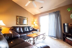 Living offers plenty of seating.