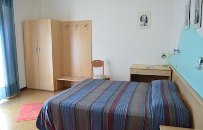 A double bed room in a family managed guest house